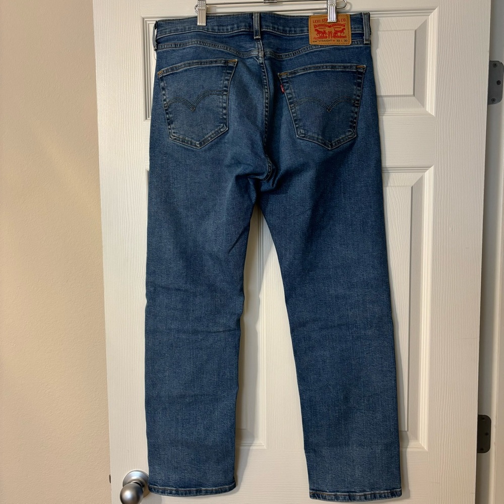 Levi’s 506 Men’s Straight Leg Jeans Size 33X30 Medium Wash - Picture 3 of 15